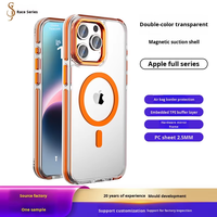 Coques de téléphone magnétiques mates dépolies antichoc avec dos semi-transparent anti-traces de doigts pour iPhone 17 16 15 14 Pro Max