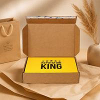 Boîte d'expédition en carton ondulé personnalisée avec bande d'ouverture facile pour e-commerce, vente en gros