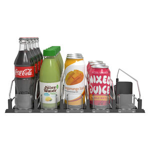 Organizador de Garrafas de Bebidas para Supermercado, Bandeja de Empurrar para Refrigerador - Product Image 1