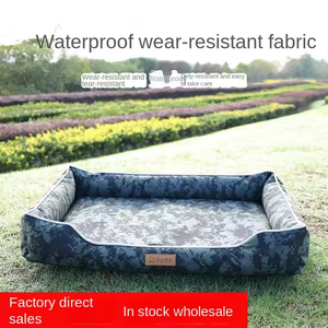 Chenil imprimé <span class=keywords><strong>imperméable</strong></span> pour animaux de compagnie avec <span class=keywords><strong>coussin</strong></span> résistant aux explosions, fournitures de chenil chaudes et sans taches pour chiens - Product Image 3