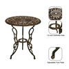 Ensemble de Table de bistrot d'extérieur, 3 pièces, style Danlong, avec trou ombrelle, pour l'extérieur