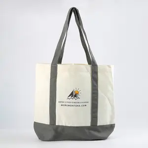 Blank Shopping Bag Plain Organic Black Cotton Canvas Tote Bag With Custom Logo Printed Promotion Cosmetic Sports Cotton Bag