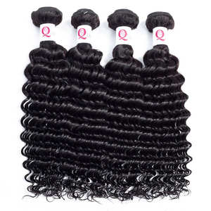 Wholesale Remy Weave Brazilians Human <b>Hair</b> Bundles Extensions Durable Cuticle Aligned Virgin Raw Wavy Loose Deep Wave for Lace - Product Image 2