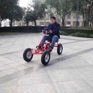 Go Karts Eléctricos con Pedales para Adultos y Niños, Universales, Cuadrados, con Ruedas de 6 Pulgadas, Carga Máxima de 100 kg, Transmisión por Cadena, para Uso en Exteriores - Product Image 1