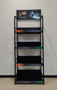 Exhibidores de Aceite de Motor de Metal de Varias Capas Duraderos Personalizados, Estantes de Exhibición de Aceite Lubricante - Product Image 2