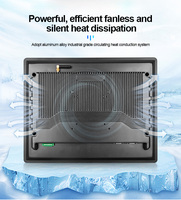 Pantalla táctil capacitiva PCAP de 19 pulgadas, Panel Industrial PC X86/Linux/Android OS, accesorios de computadora Industrial integrados sin ventilador