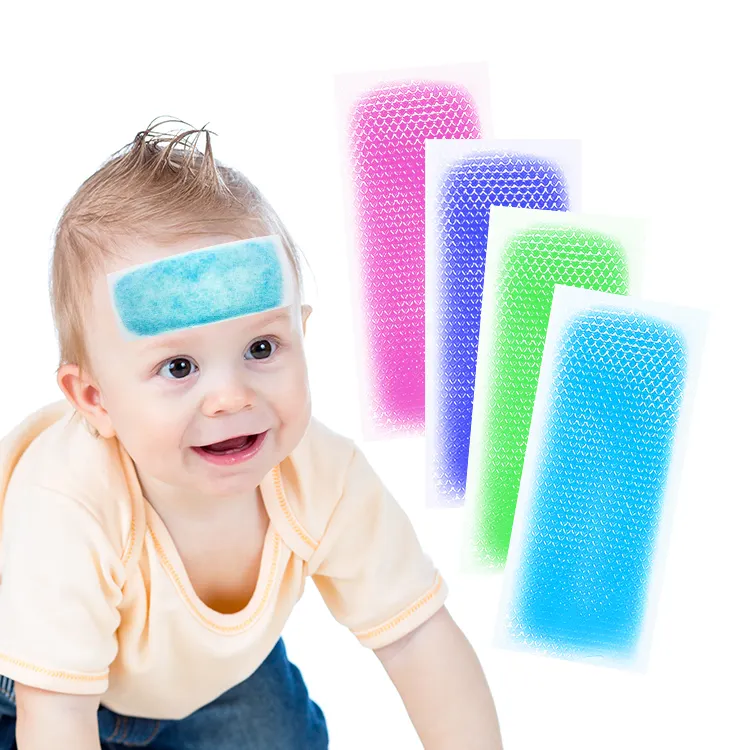 High Quality Health Changing Color Baby Ice Gel Sleep Patch Cold Baby Fever Cooling Gel Patch