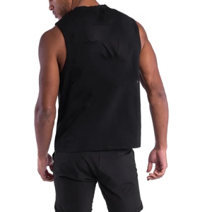 Wholesale Custom <b>Men</b> <b>Singlet</b> Cotton Spandex Slim Fit Gym Wear <b>Mens</b> Stringers Muscle Shirts Work Out O-neck Tank Top for <b>Men</b> - Product Image 3