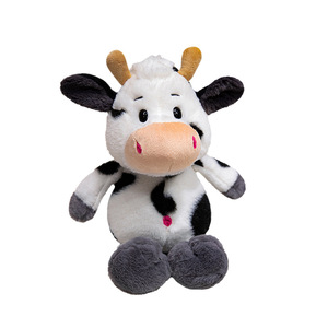 Peluche di Animali della Fattoria Super Morbidi e Kawaii, Certificati CE CPC, Ecologici, Maiale e Mucca 25-45cm, Ricamati, Antistress, per Pasqua - Product Image 6