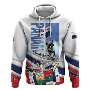 Sudadera con Capucha al por Mayor del Día de los Mártires de Panamá, con la Bandera de Panamá, el Monumento y el Escudo de Armas, Sudadera Patriótica - Product Image 3