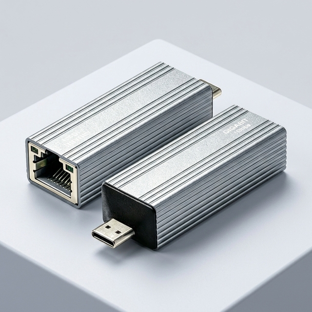 Wireless External USB C Gigabit Ethernet Adapter Stable High Speed Aluminum Alloy Realtek RTL8153B Chipset Football Live Stock