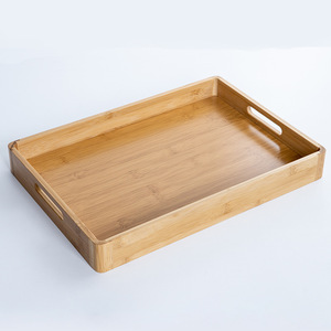 Youju Bamboo Tea <b>Tray</b> <b>Small</b> Handle Home Hotel Restaurant Serving <b>Tray</b> For Tea Set Fruit Baking - Product Image 5