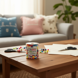 Nastro Ilan Pom Pom 5,5 m multicolore per decorazioni domestiche e artigianato - Product Image 3