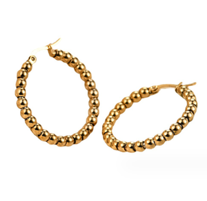 14K oro diseñador pendientes de aro al por mayor de moda pendientes de acero inoxidable <span class=keywords><strong>2023</strong></span> aro - Product Image 4