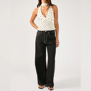 Custom Women's Clothing Factory <span class=keywords><strong>Wish</strong></span> Halter Top Imprimir Blusa de gasa Mujeres Tops - Product Image 2