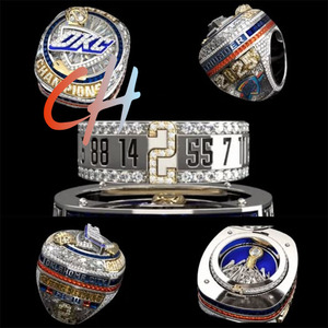 Chất lượng cao 2025 New OKC sấm sét bóng rổ vô địch Vòng Thời Trang người đàn ông hợp kim vòng quà tặng cho người hâm mộ - Product Image 2