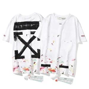 T-shirt pour hommes imprimé surdimensionné homme unisexe rappeur surdimensionné coton imprimé motif Streetwear manufacture Boxy Fit T Shirt