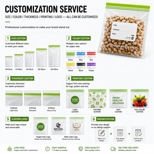 Sac de conservation alimentaire refermable avec fermeture éclair, transparent, hermétique, anti-fuite, pour la protection de la fraîcheur, utilisation polyvalente - Product Image 4
