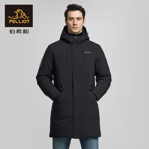 2024 OEM Herren lange Daunenmäntel Winter puffy Daunenjacke warm