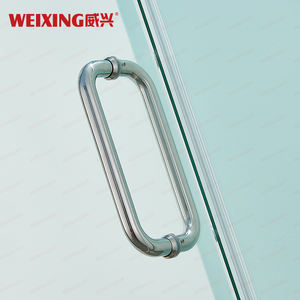 חדר אמבטיה מודרני באיכות טובה כרום נירוסטה מזג זכוכית מחוסמת מסגרת דלת המקלחת - Product Image 5