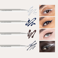 Crayon Eyeliner Liquide Ultra-Fin Haute Performance Marque Privée Eyeliner Magnétique Sans Cruauté Long Wearing Pigment Brown