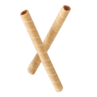Rouleaux de chocolat personnalisés avec logo OEM, boîte en étain de 300 g, rouleaux de gaufrettes fourrés au chocolat