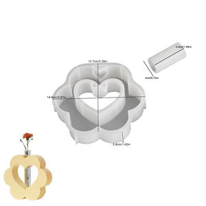 Nueva llegada tendencia molde de silicona tubo de ensayo jarrón amor arco hidropónico tanque planta flor soporte para manualidades DIY decoración del hogar - Product Image 4