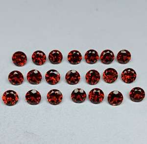 Piedras Preciosas de Granate de Mozambique Naturales Redondas de 6 mm, Alta Calidad 3A, Corte Facetado Suelto para Joyería, Color Rojo Marrón, 0.95 ct, Tercera Corteza - Product Image 3