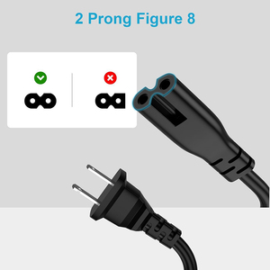 10A 125V 110V 1.5m NEMA 1-15p 2pin AC IEC C7 cáp mở rộng Mỹ chúng tôi cắm USA 2 pin 2pin C7 dây nguồn cho máy tính điện - Product Image 4