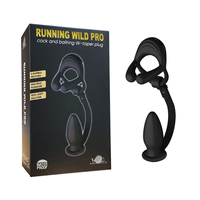 Anneau vibrant de bien-être Running Wild Pro rechargeable en silicone à quatre moteurs, étanche IPX7