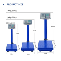 Balance Plateforme Numérique TSD-101 150kg 30*40, Direct Usine OEM ODM, Indicateur LED/LCD, Haute Précision, Banc de Pesée en Acier au Carbone