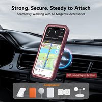 Coque de téléphone magnétique Defender avec clip étui pour IPhone16E housse de téléphone Defender magnétique 3 en 1 pour iPhone 15 16 Pro Max