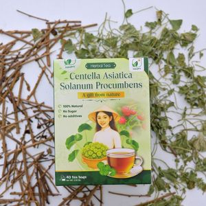 Organic Centella Asiatica Solanum Procumbens Herbal Tea for Daily Wellness - NMPT (40 Tea Bags) - Product Image 4