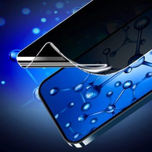Couverture complète <span class=keywords><strong>Anti</strong></span>-espion pour iPhone 14 13 12 11 Pro Max HD, protection d'écran de téléphone portable, Film Hydrogel <span class=keywords><strong>UV</strong></span> TPU - Product Image 5
