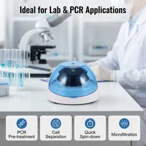 Mini <span class=keywords><strong>Centrifugeuse</strong></span> de Laboratoire 7000 tr/min 2680xg, Micro <span class=keywords><strong>Centrifugeuse</strong></span> Portable avec PCR et Double Rotor 1,5 ml/2 ml OEM - Product Image 6