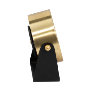 Metal Desk <b>Clock</b> Black Face Gold <b>Roman</b> Numerals Small Table <b>Clock</b> For Home Office Decor - Product Image 3