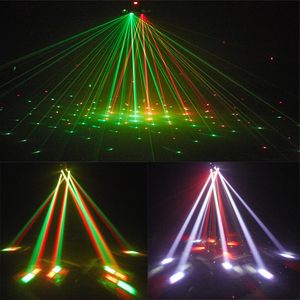 Luz LED de haz de 6 brazos multiefecto y cabezal móvil láser de 150W RGBW con control DMX512 para escenarios profesionales y discotecas - Product Image 6