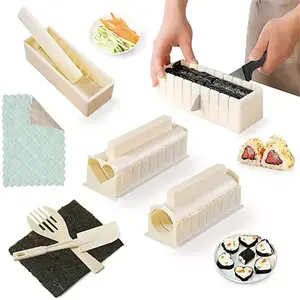 Y038 아마존 핫 잘 팔리는 eco friendly diy 초밥 메이커 기계 red 초밥 만들기 kit 와 칼