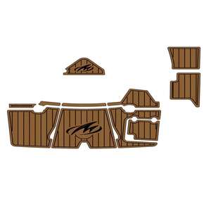 Suelo de EVA tipo teca para yates y embarcaciones Monterey 268 SS 2018, de gran venta, con sistema de instalación por clic y bloqueo, espuma de ingeniería con técnica de cepillado - Product Image 2