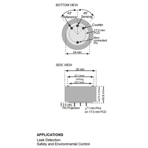 เซ็นเซอร์ตรวจจับก๊าซแอมโมเนีย Membrapor Nh3 Cr 50 0 50 ppm สำหรับการตรวจจับก๊าซพิษเพื่อการใช้งานในอุตสาหกรรม - Product Image 2