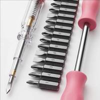 Kit d'outils ménagers 24 pièces avec mètre ruban 2m, pinces, marteau, tournevis, clés hexagonales, étui rigide, garantie OEM 3 ans