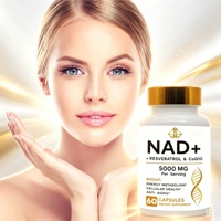 Complément alimentaire OEM anti-oxydant anti-âge stimulant le métabolisme cellulaire - 60 capsules pour adultes