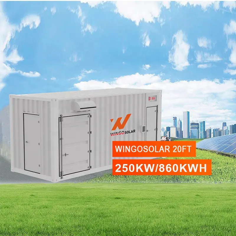 Wingosolarエネルギー貯蔵システムコンテナ100KWh 200KWh 50KW 100KW 250KWオールインワンESSリチウム電池エネルギー貯蔵ソリューション
