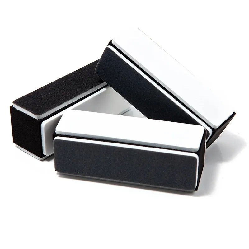Wholesale Nail Buffer Blocks Custom Black White Gray Four Sides Buffer Mini Small FileためNail Salon