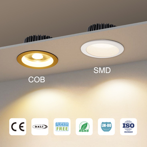 <span class=keywords><strong>Downlight</strong></span> <span class=keywords><strong>Empotrable</strong></span> Moderno, CCT Ajustable de 0-10V, Blanco <span class=keywords><strong>Regulable</strong></span> DALI, <span class=keywords><strong>Downlight</strong></span> <span class=keywords><strong>LED</strong></span> de 100lm/W para Hotel, Oficina, Tienda, Centro Comercial - Product Image 6