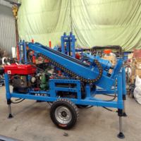 Foreuse de Puits d’Eau Personnalisable de 200 m, Moteur Diesel 28/35 HP, Double Usage Air-Boue, Forage Incliné