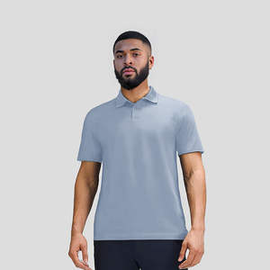 Personnalisable Concevez Votre Propre Logo À Manches Courtes Revers Blanc Couleur Unie Spandex Sports Polo De Golf Pour Hommes - Product Image 5