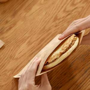 Sac en papier kraft pour beignets KM, prix raisonnable, personnalisable, emballage alimentaire pour sandwich ou hamburger - Product Image 5