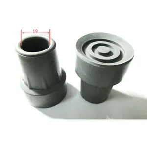 एस आकार 19 mm 5/8 "3/4" 25/32 "1" 1 1/4 "इंच विरोधी पर्ची सदमे रबर चलने स्टिक टिप्स चलने के लिए छड़ी बैसाखी रबर ferrules ए. एन.