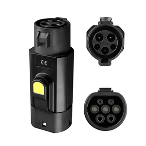 Nouveau convertisseur de charge de voiture électrique AC 32A Type 1 vers Type 2 Adaptateur de <span class=keywords><strong>chargeur</strong></span> de véhicule électrique avec connecteur J1772 vers Type 2 <span class=keywords><strong>Chargeur</strong></span> de véhicule électrique <span class=keywords><strong>16A</strong></span> nominal - Product Image 1